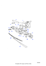 RTC6361 - Land Rover Link-windscreen wiper motor rotary