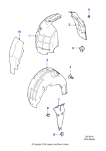 C2P4201 - Jaguar Wheelarch liner