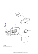 STC60173HAF - Land Rover Mirror assembly-electric control exterior