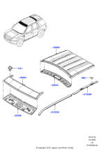 LR049325 - Land Rover Header - Windscreen