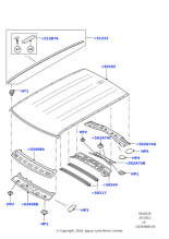 LR053814 - Land Rover Weatherstrip