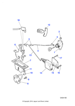 XR825186 - Jaguar Trunk release lever