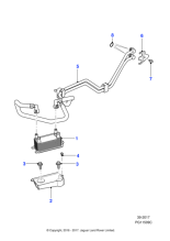 C2Z14281 - Jaguar Oil cooler pipe