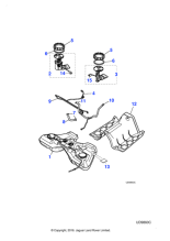 XR844849 - Jaguar Sender and pump assembly