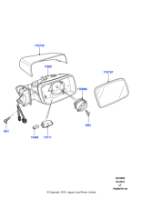 LR015053 - Land Rover Mirror