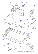 HNG6560AA - Jaguar Bumper strut