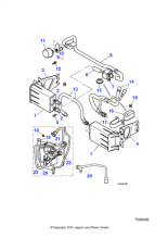 NJC6108AB - Jaguar Carbon canister mounting bracket