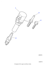 XR85432 - Jaguar Hexagonal head flanged bolt