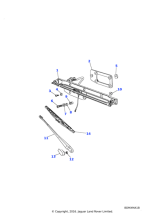 PRC6826 - Land Rover Arm-windscreen wiper