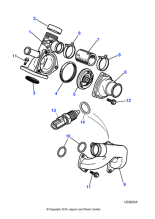 NCE2247AC - Jaguar Thermostat housing