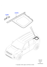 LR058841 - Land Rover Glass - Quarter Window