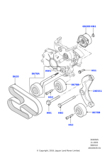 PRF100060L - Land Rover Guard-ancillary drive belt