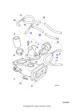 NCA3239AA3 - Jaguar Hose - Vacuum