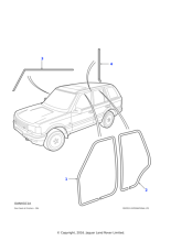 ALR6939 - Land Rover Seal assembly-A post/header