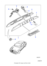 XR845331XXX - Jaguar Number plate lamp