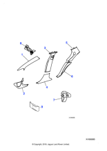 C2C26178LGP - Jaguar A-post finisher