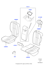 LR017151 - Land Rover Cover - Seat Back