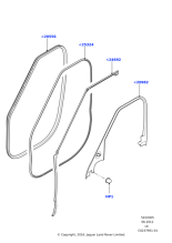 LR104923 - Land Rover Moulding - Door Window Frame