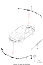 C2Z15804 - Jaguar Bumper harness