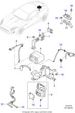 C2D31421 - Jaguar Power supply distribution box