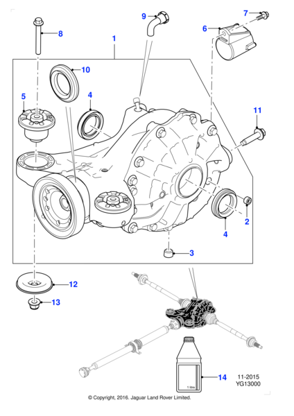 C2d19734 C2D33019 - Jaguar Differential | Jaguar Land Rover Classic Parts