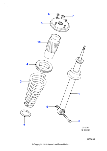 XR811178 - Jaguar Shock absorber | Jaguar Land Rover Classic Parts