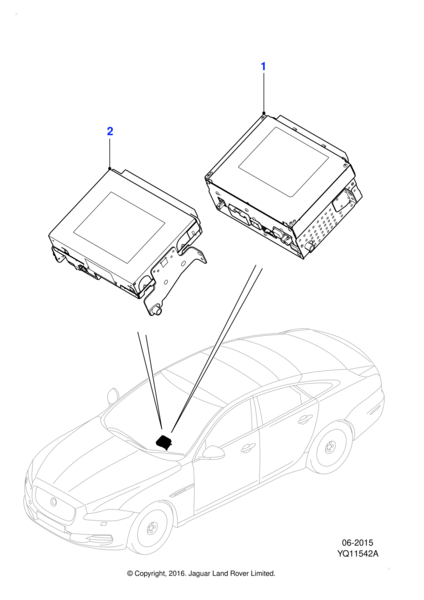 C2d19734 C2D18243 - Jaguar Information and entertainment module | Jaguar Land ...