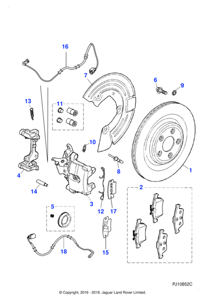 C2Z17787 - Jaguar Flexible hose | Jaguar Land Rover Classic Parts