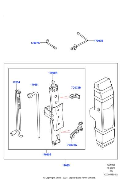 LR128642 - Land Rover Handle | Jaguar Land Rover Classic Parts