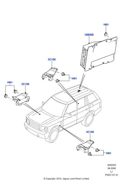 LR012896 - Land Rover Sensor | Jaguar Land Rover Classic Parts