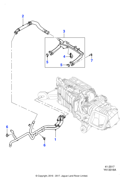 C2d19734 C2D23174 - Jaguar Bleed hose | Jaguar Land Rover Classic Parts