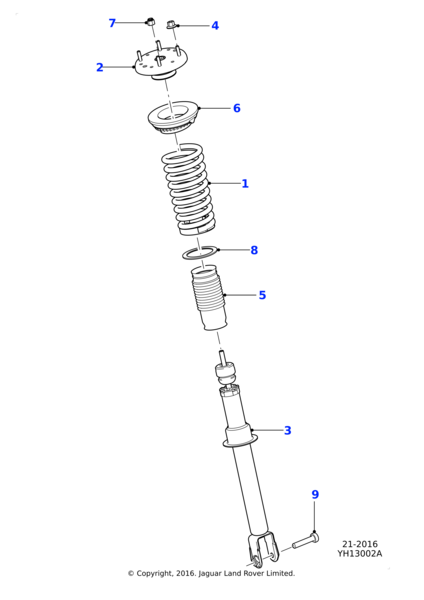 C2d19734 C2D11674 - Jaguar Road spring | Jaguar Land Rover Classic Parts