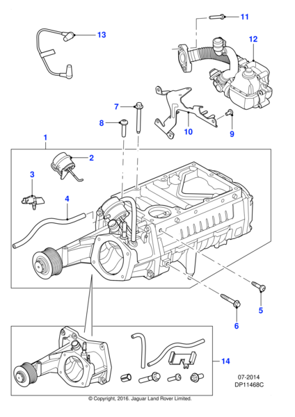AJ812255 - Jaguar Supercharger | Jaguar Land Rover Classic Parts