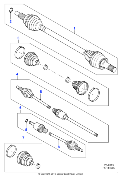 C2Z30573 - Jaguar Halfshaft | Jaguar Land Rover Classic Parts