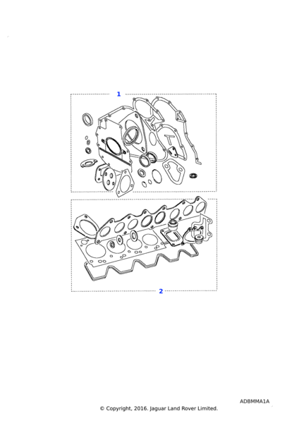 thumbnail image 2 of Land Rover Defender 90 110 200 TDI Bottom Engine Gasket Set – Allmakes STC1557 2 of 2