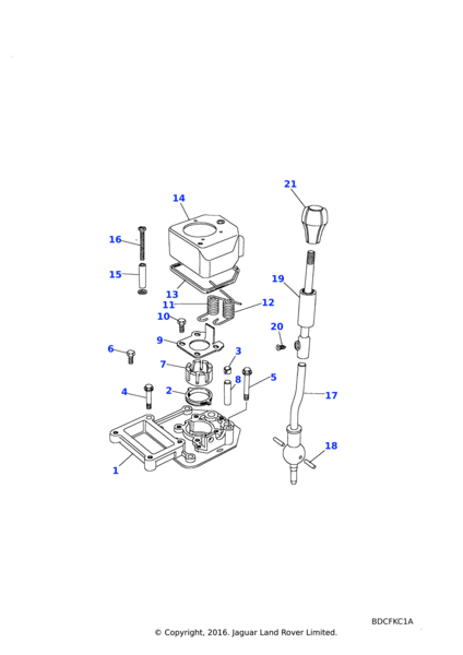FTC4122 - Land Rover Housing-gear selector | Jaguar Land Rover