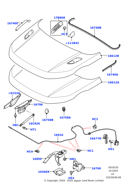 LR123437 - Land Rover Hood | Jaguar Land Rover Classic Parts