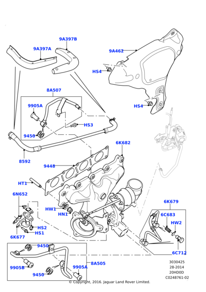 LR068110 - Land Rover Turbocharger | Jaguar Land Rover Classic Parts