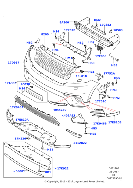LR093901 - Land Rover Cover - Towing Hook Opening | Jaguar Land