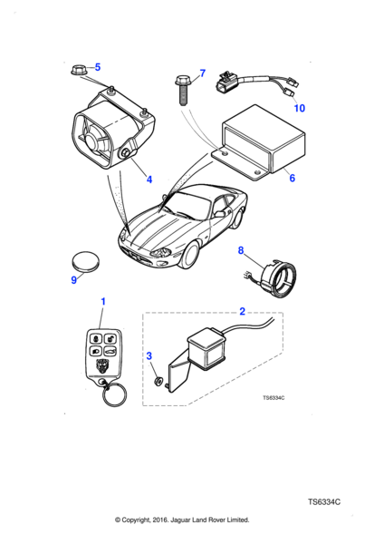 LJA2620BB - Jaguar Security sounder | Jaguar Land Rover Classic Parts