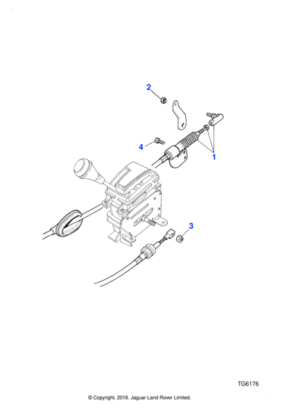 MJC4830AB - Jaguar Gear control cable | Jaguar Land Rover Classic