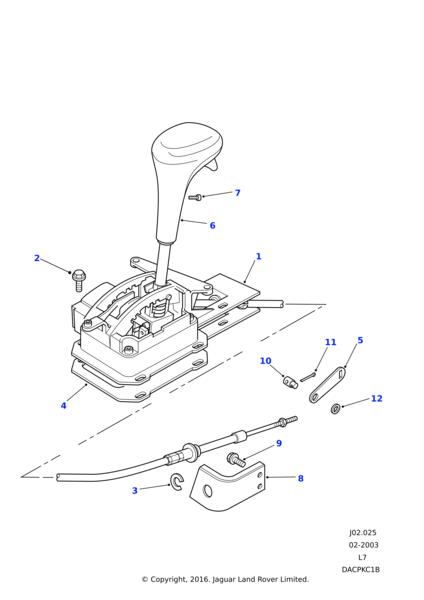 FTC5365 - Land Rover Lever assembly-operating automatic transmission ...
