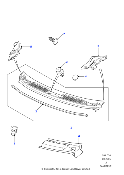 ECO100081 - Land Rover Shield-plenum splash | Jaguar Land Rover Classic ...