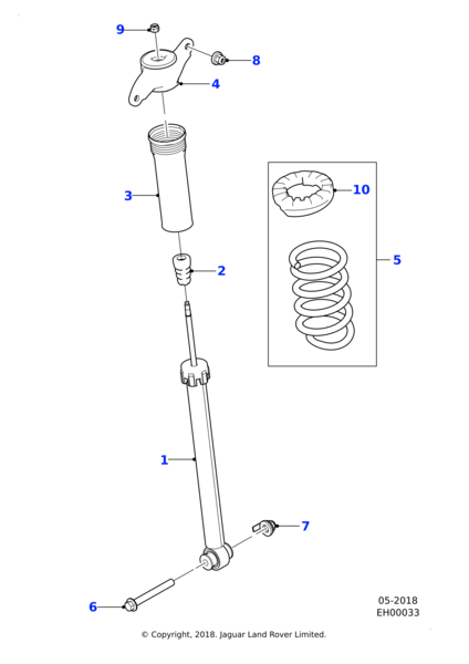 C2D38498 - Jaguar Nut and washer | Jaguar Land Rover Classic Parts