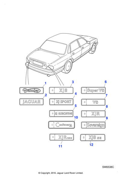 Trunk Lid Plaque - Badges And Motifs - Exterior Fittings And