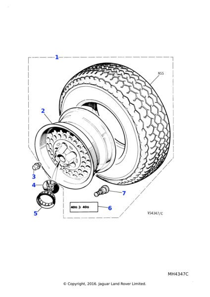 CAC5667 - Jaguar Road wheel | Jaguar Land Rover Classic Parts