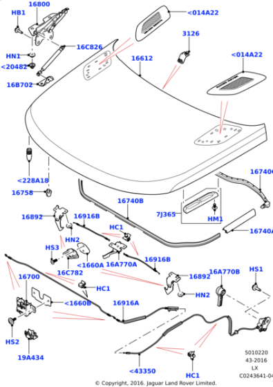 LR112685 - Land Rover Lift - Gas