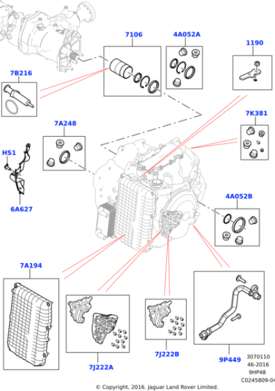 LR123857 - Land Rover KIT - SLEEVE TRANSMISSION