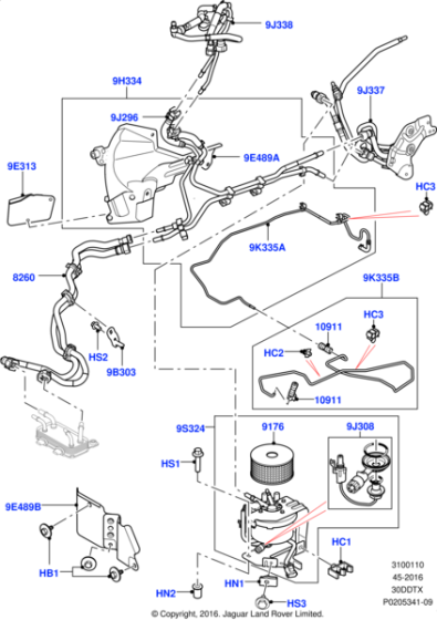 LR047204 - Land Rover Tube