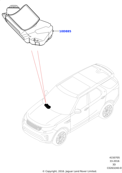 LR114188 - Land Rover UNIT - HEAD UP DISPLAY